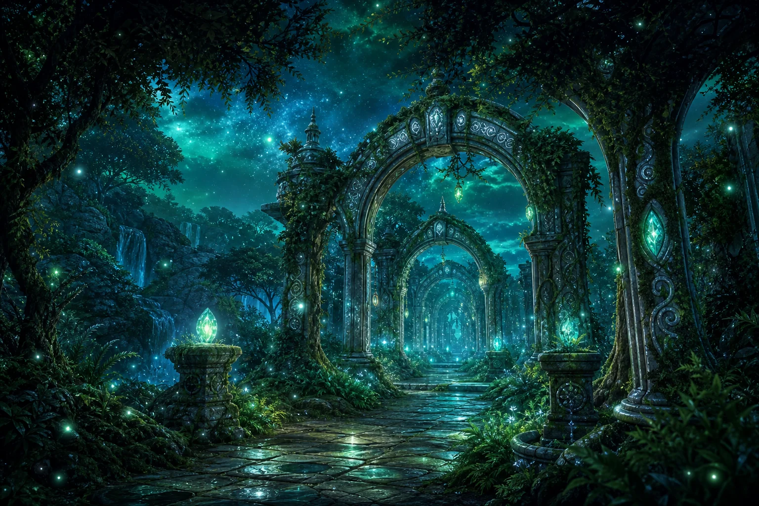 Fantasy Forest virtual arcade scene